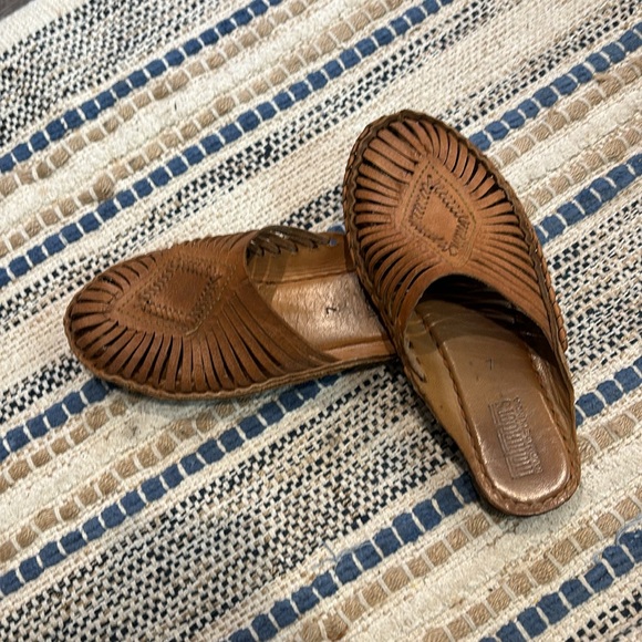 Mohinders Leather Diamond Slide “Honey” - Sz 7 - Picture 2 of 7